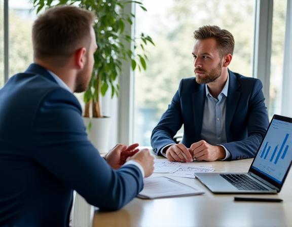 Doradca finansowy Argus Wealth omawia plan budżetowy z klientem